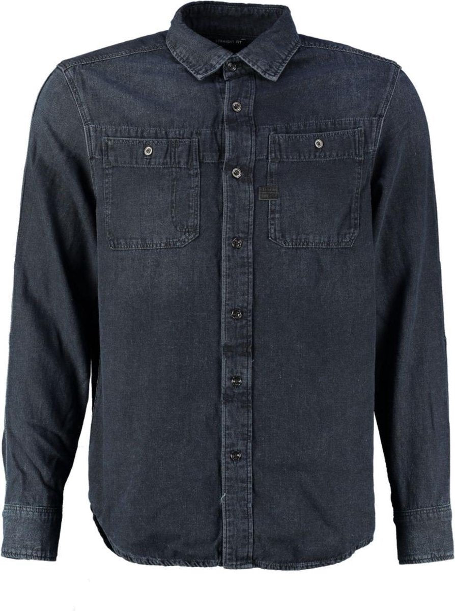 G-star kinec straight fit lichtgewicht denim overhemd - Maat S
