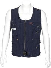 T'RIFFIC® STORM Werkgilet Canvas washed 100% katoen Marine size M
