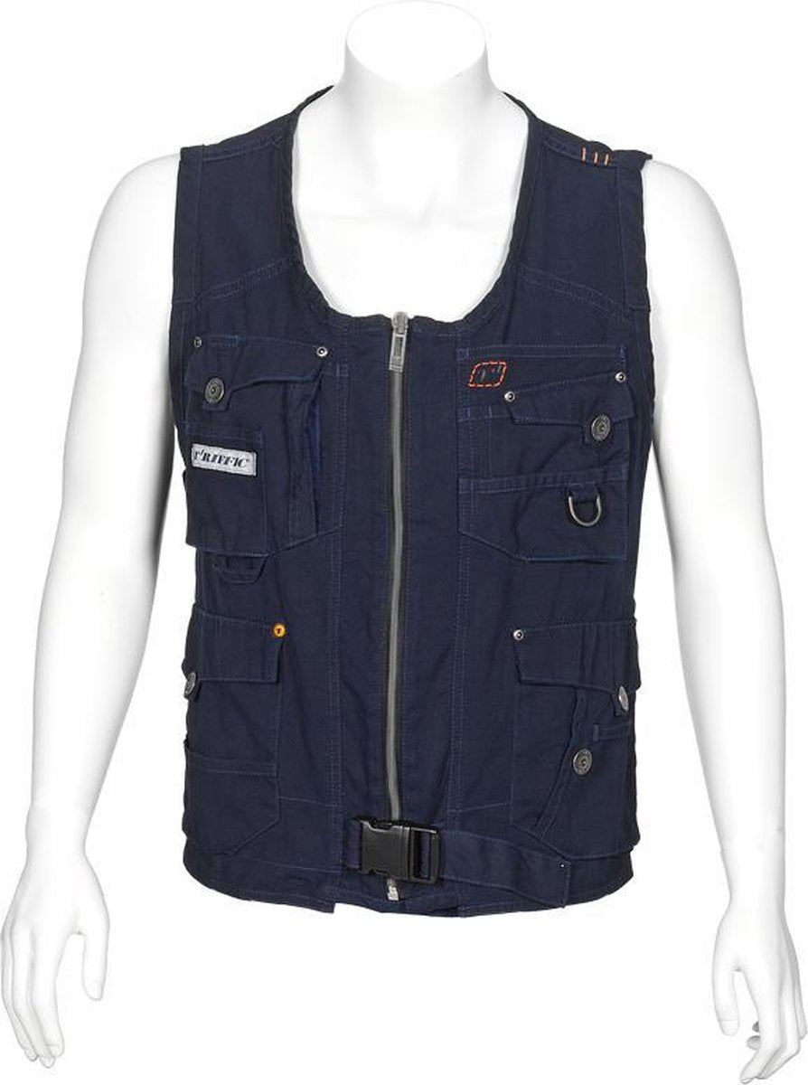 T'RIFFIC® STORM Werkgilet Canvas washed 100% katoen Marine size M