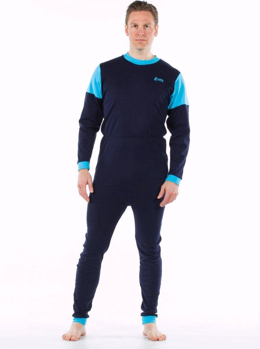 Plukpak voor volwassenen | Rugritssluiting | Tricot | Eendelige uitvoering | Donkerblauw | XXL