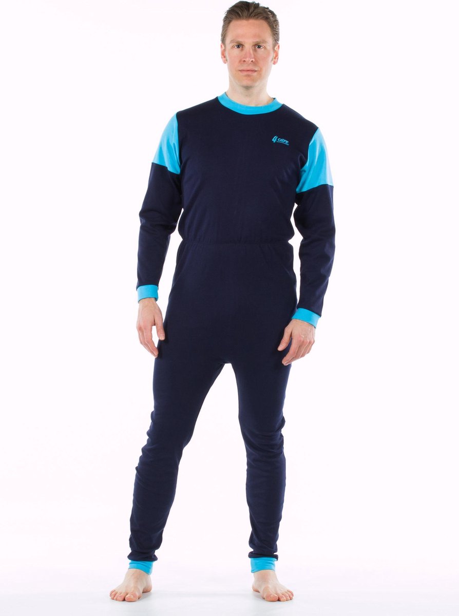 Plukpak voor volwassenen | Rugritssluiting | Tricot | Eendelige uitvoering | Donkerblauw | XS