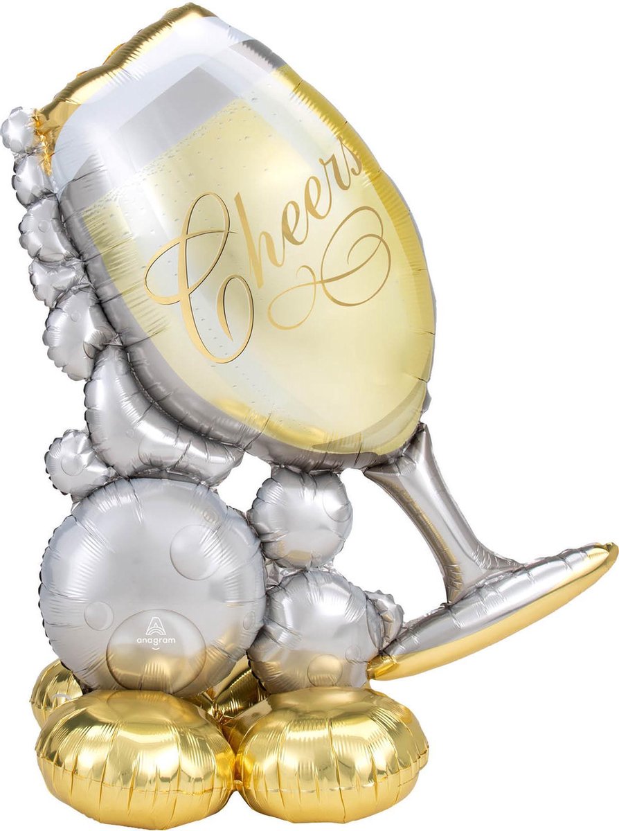 Airloon Bubbly Glass - folie ballon lucht (plat)