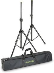 Gravity SS 5211 B SET - Speakerstatieven set: 2x speakerstatief + opbergtas - zwart