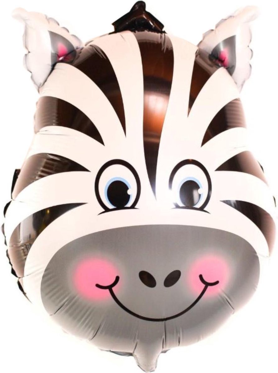 Zebra Ballon Jungle Feestversiering Verjaardag Feest Decoratie Folie Ballon Met Rietje
