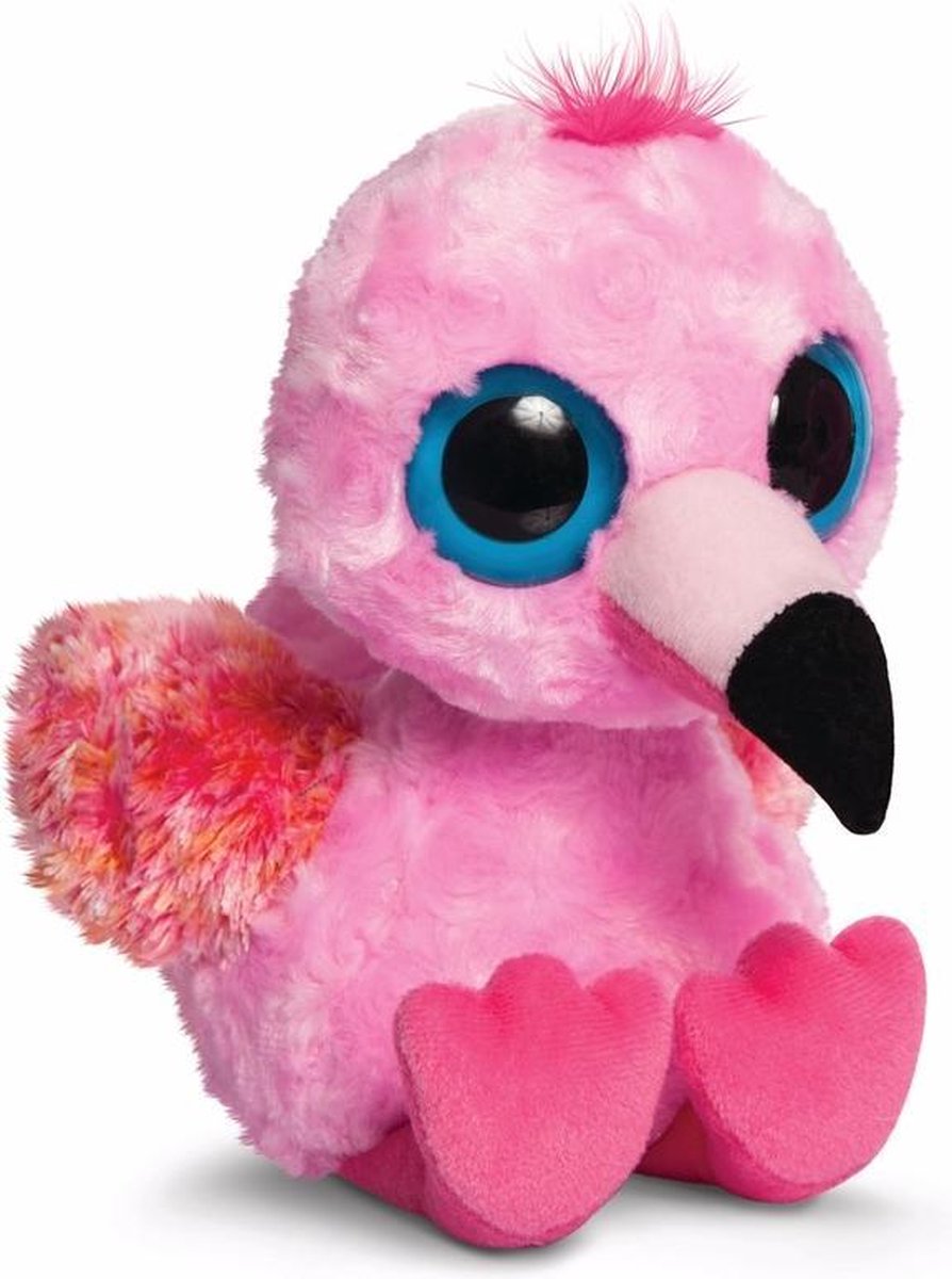 Pluche flamingo knuffel 20 cm