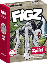 Zpiiel - FigZ Wolf - Constructiespeelgoed - Unieke bouwelementen met kogelgewrichten - Creatief spelen - Fijne motoriek