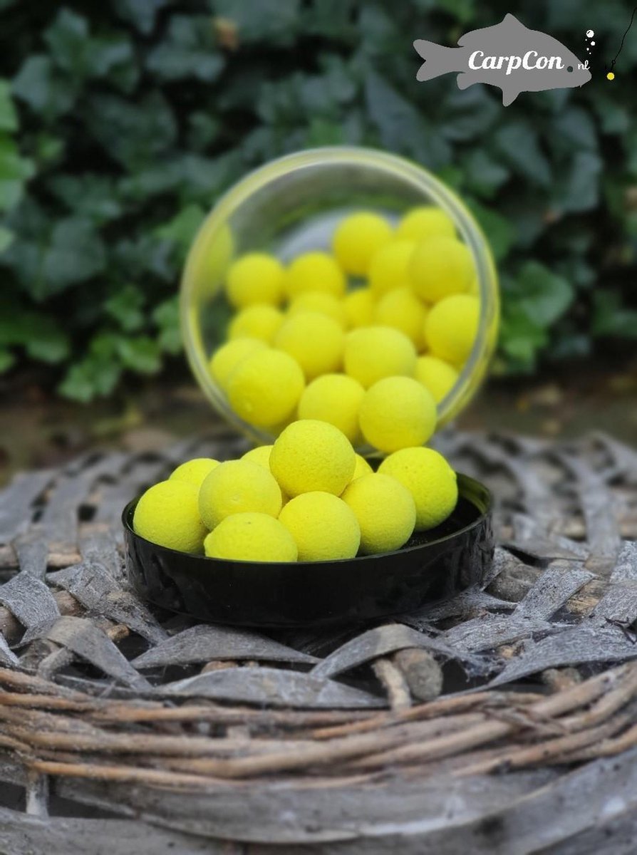 Pop Ups 'Scopex' - Fluo Geel - 15mm - 70g - Karper Aas/Boilies - Popups