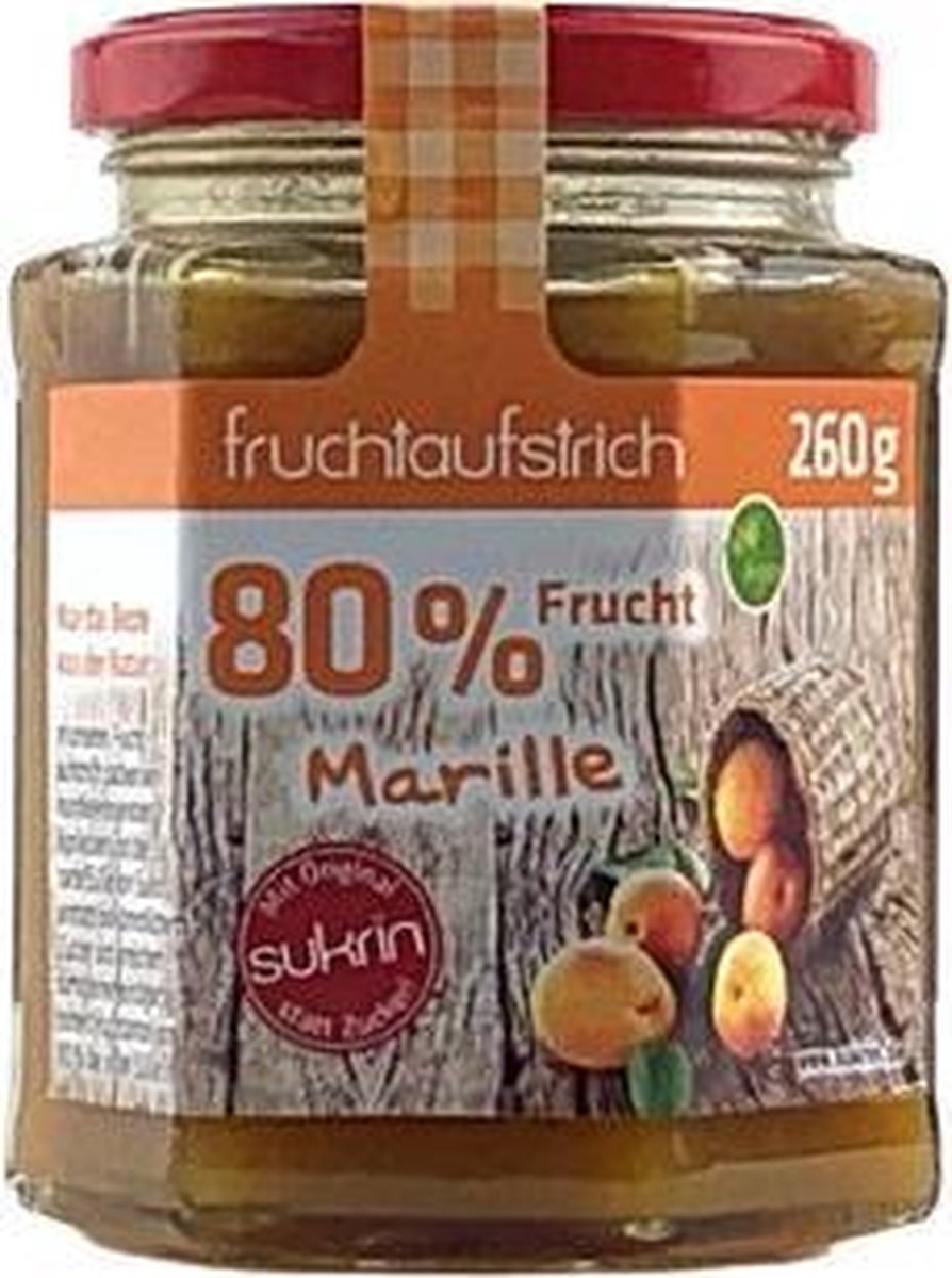 Sukrin | Abrikozenjam | 1 x 260g  | Snel afvallen zonder poespas!