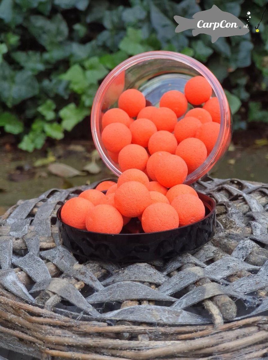 Pop Ups 'Strawberry' - Fluo Rood - 15mm - 70g - Karper Aas/Boilies - Popups
