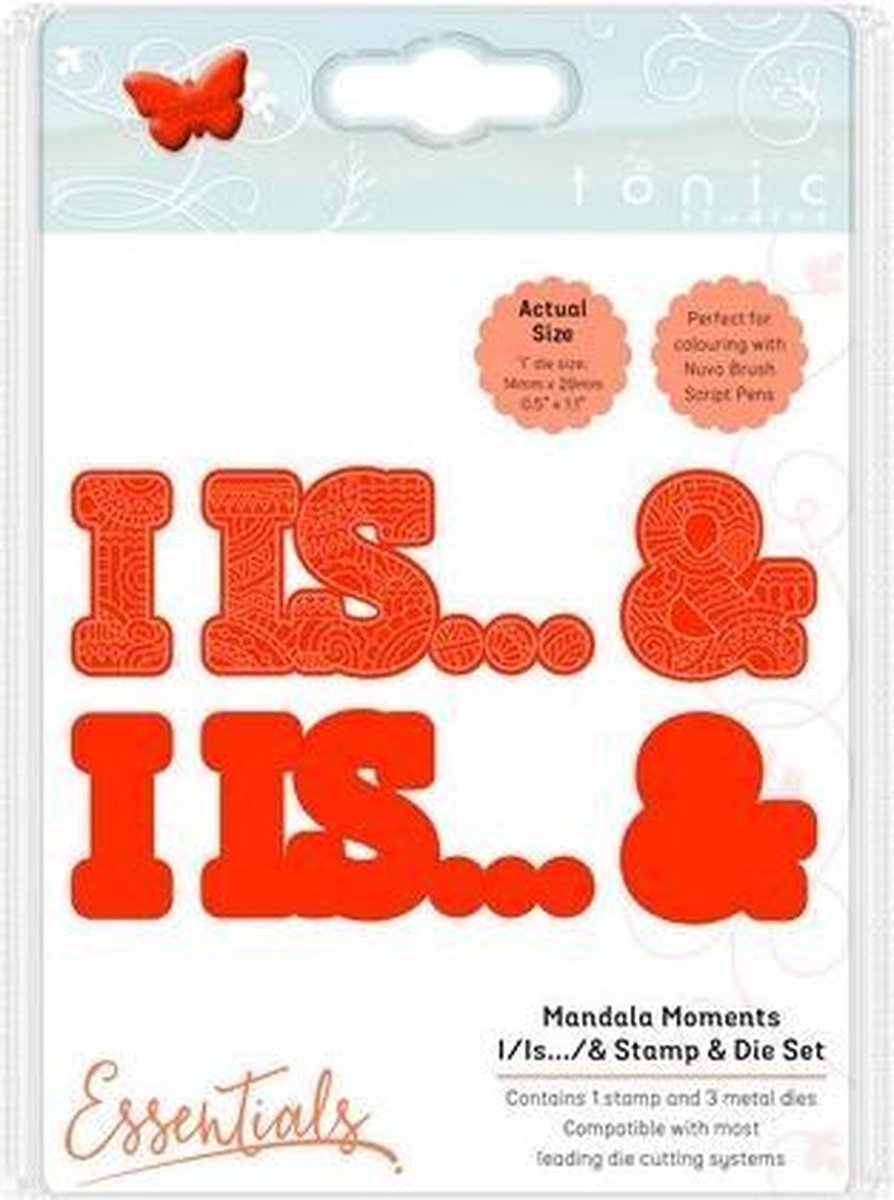 Tonic Studios mandala moments - I / is / & stempel & Mal set 1547E