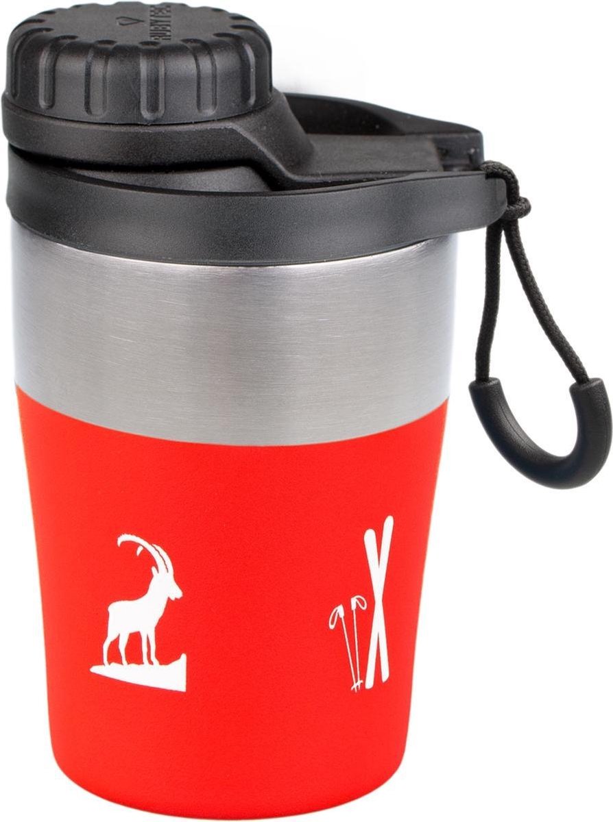 Rubytec Isolatiebeker Hotshot 200 Ml Rvs Rood/wit