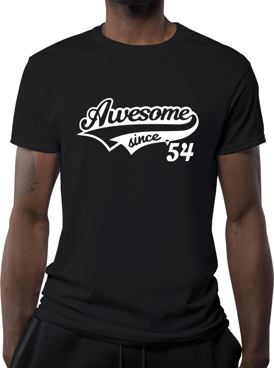 65 Jaar Awesome Since 1955 | Maat M | Vrouw Man Mannen | Verjaardagscadeau | Humor | Verjaardag Tekst cadeau kado | Heren dames Tip | Abraham Sarah