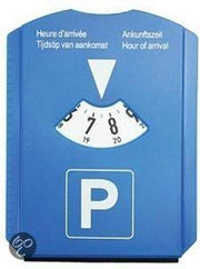 Benza Parkeerschijf Blauw (ook te gebruiken als ijskrabber)