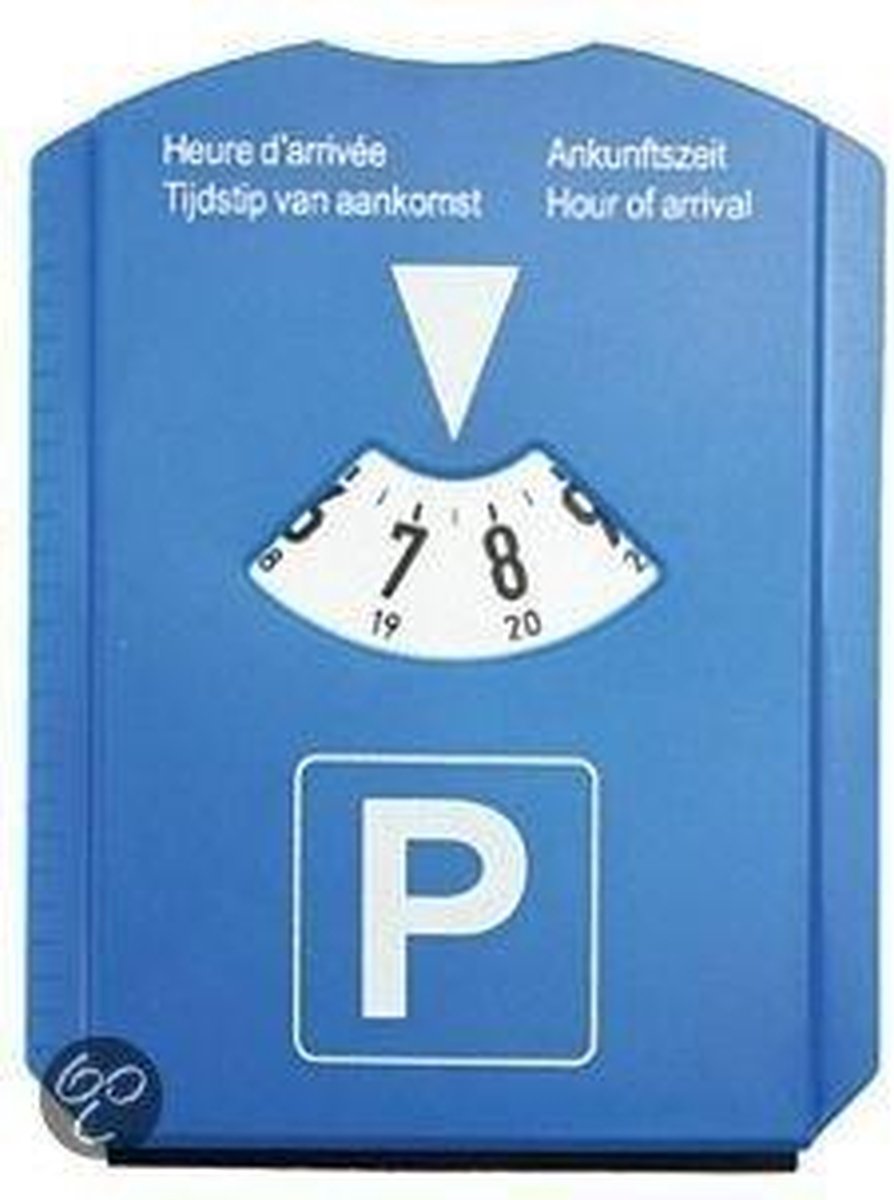 Benza Parkeerschijf Blauw (ook te gebruiken als ijskrabber)