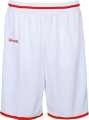 Spalding Move Shorts Heren - Wit / Rood - maat L