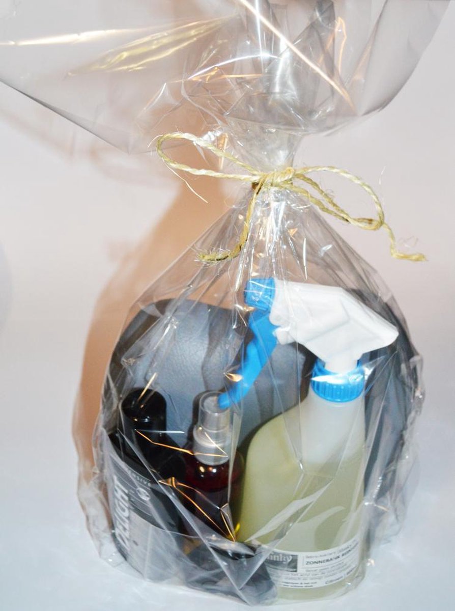 Zonnebankcadeau; zonnebank-set met hoofdsteun deluxe (5 delig)