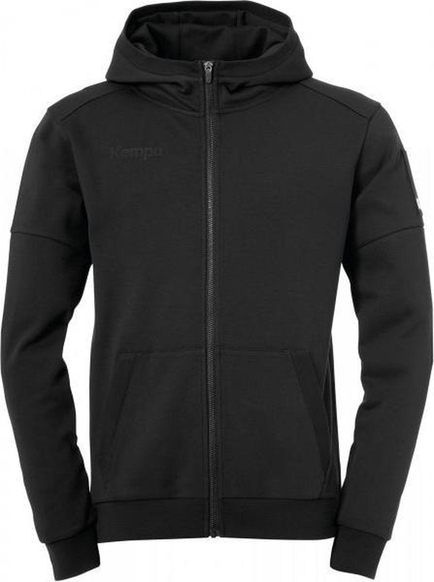 Kempa Status Hood Jacket Heren - zwart - maat XL