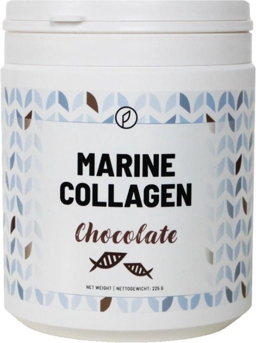 Plent Gehydrolyseerde Vis Collageen Peptiden 225 gram - Chocolade
