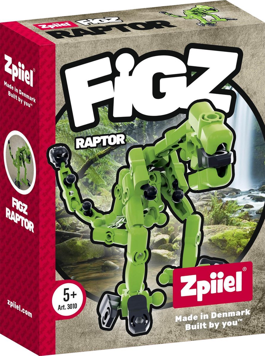 Zpiiel - FigZ Raptor - Constructiespeelgoed - Unieke bouwelementen met kogelgewrichten - Creatief spelen - Fijne motoriek