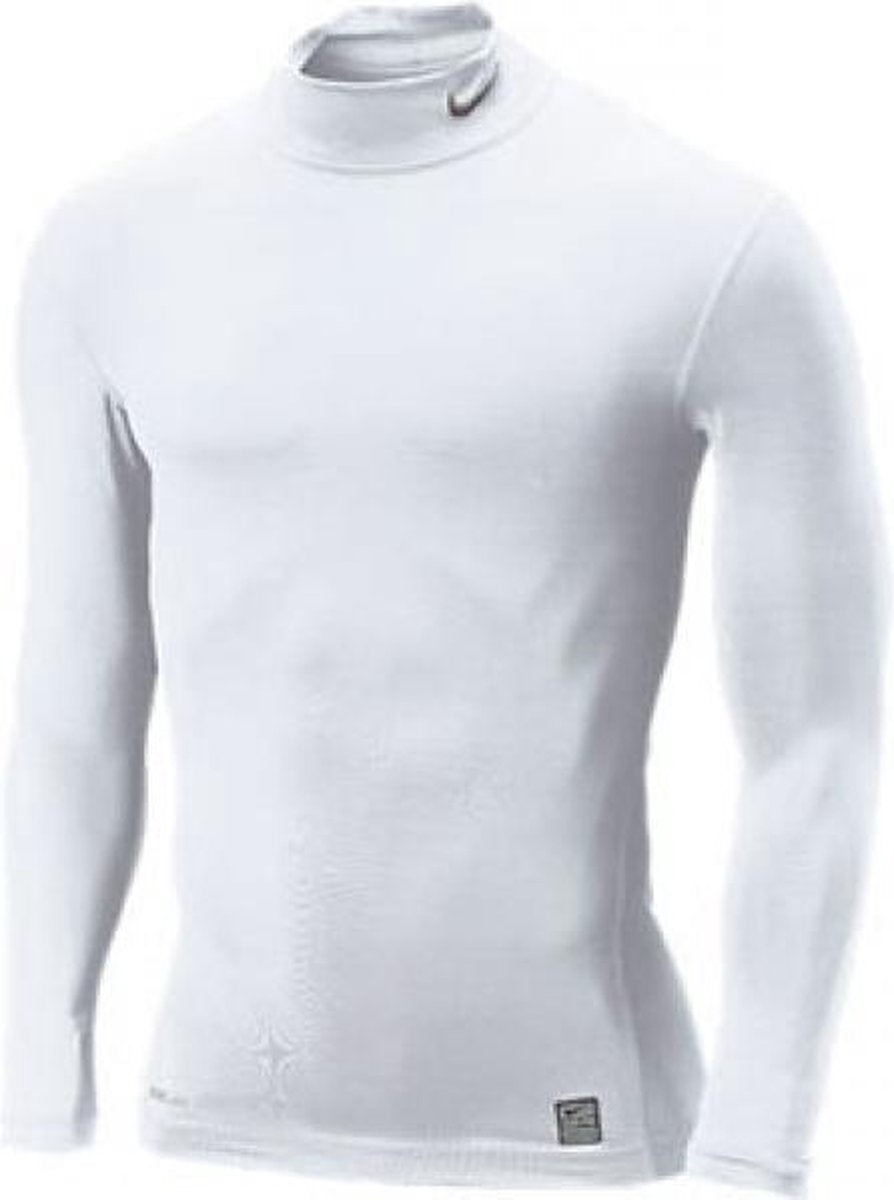 Nike Pro Core Tight Crew Mock Longsleeve Wit 269606-100 -XXL