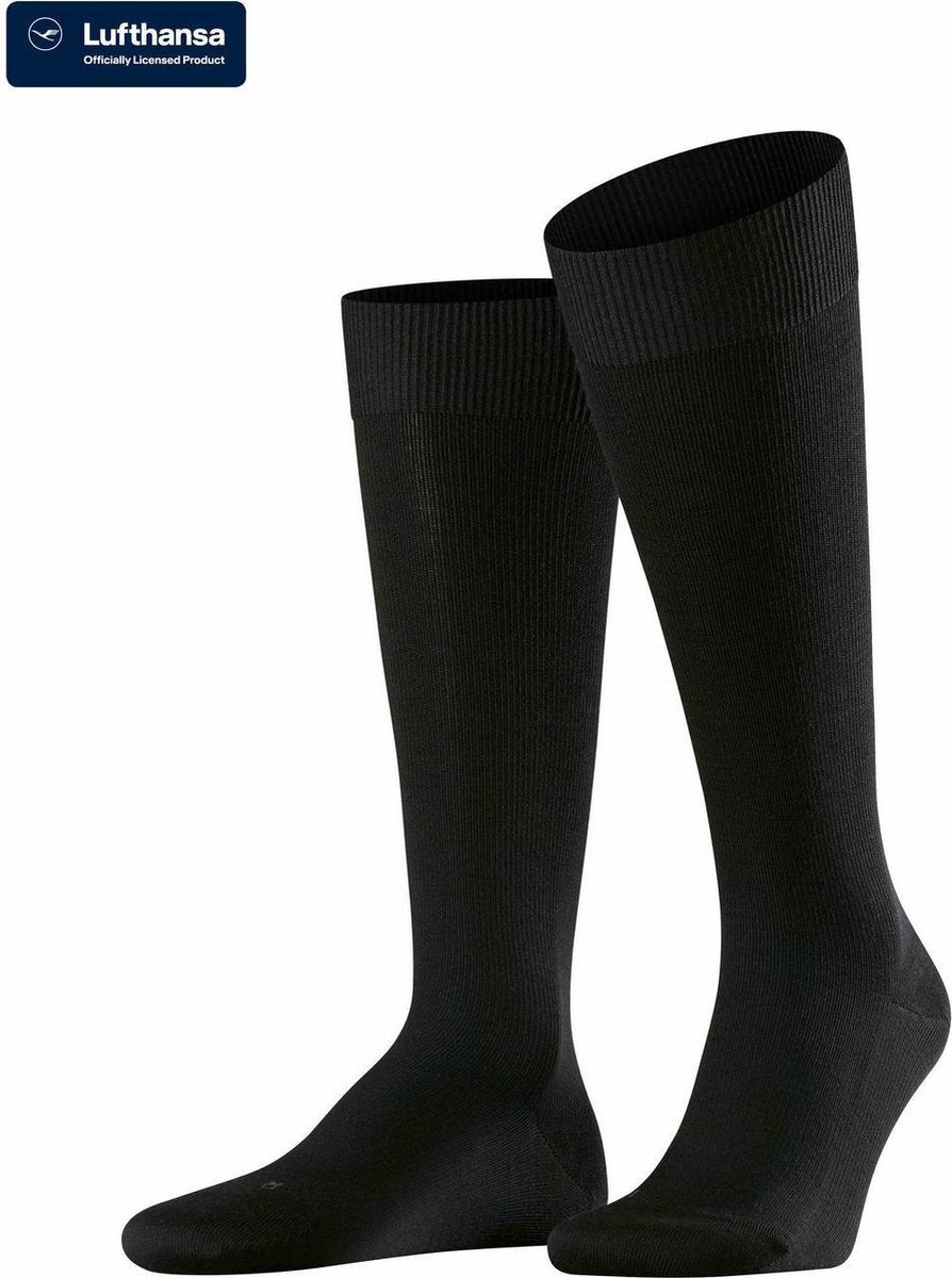 FALKE Energizing Wool Heren Steunkniekous 15530 - Zwart 3000 black Heren - 45-46