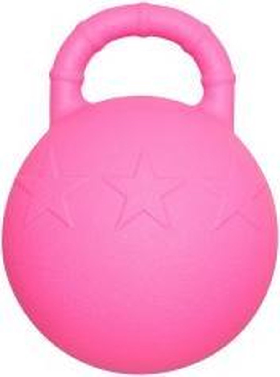RelaxPets - Speelbal - Paard & Hond - Rubber - Handvat - Roze - 25 cm