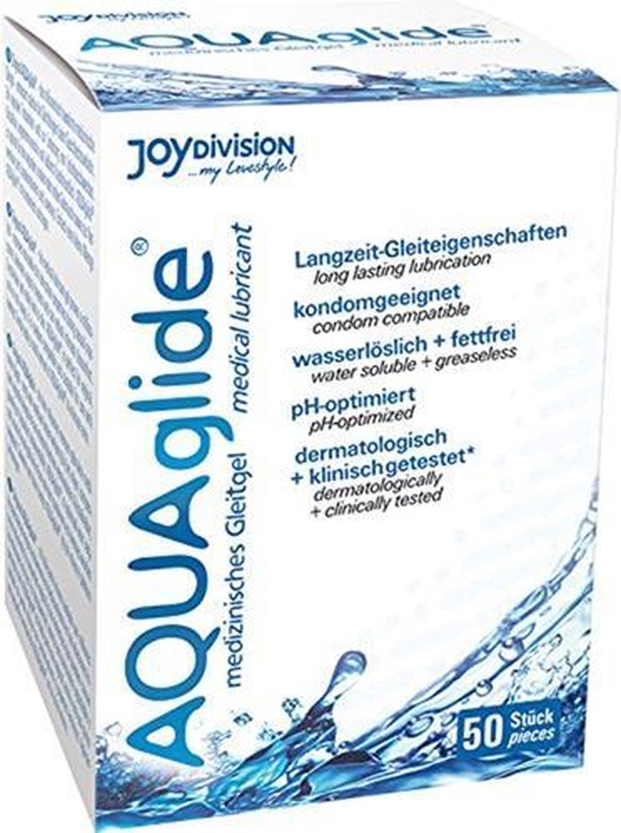 Joydivision - AQUAglide Waterbasis Glijmiddel - 50 Zakjes