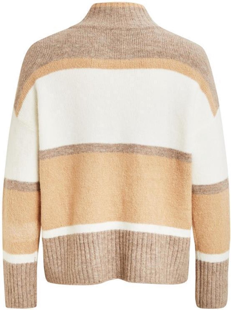 VISARABI KNIT L/S TOP/CAMP Natural Melange SIMPLY TAUPE/WHISPER WHITE