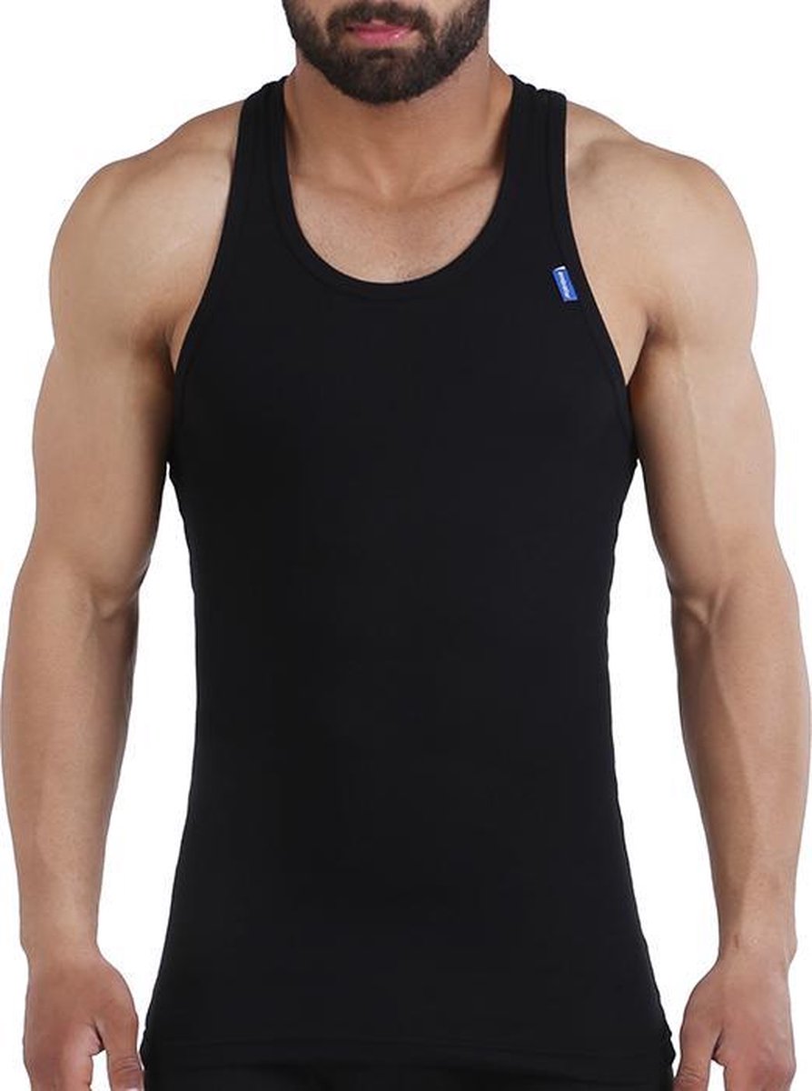 Embrator 2-stuks mannen Tank-Top met Racerback zwart maat XXL