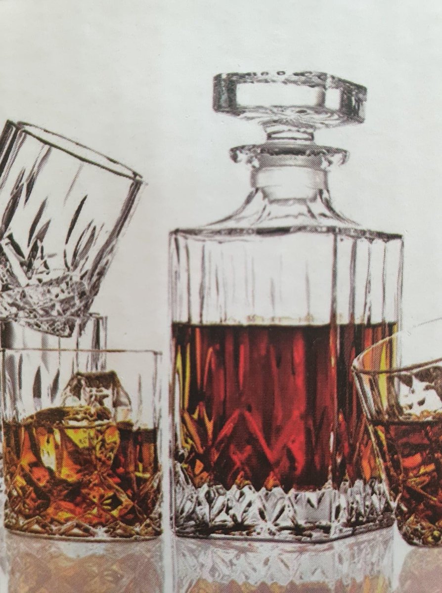 Whisky set | 1 Karaf + 4 glazen | 5 delig