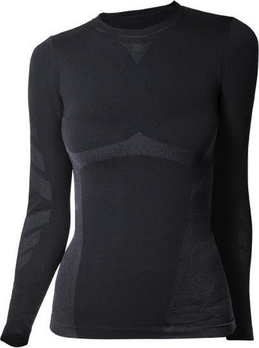 IRON-IC - Shirt woman - brushed - zwart - maat M/L