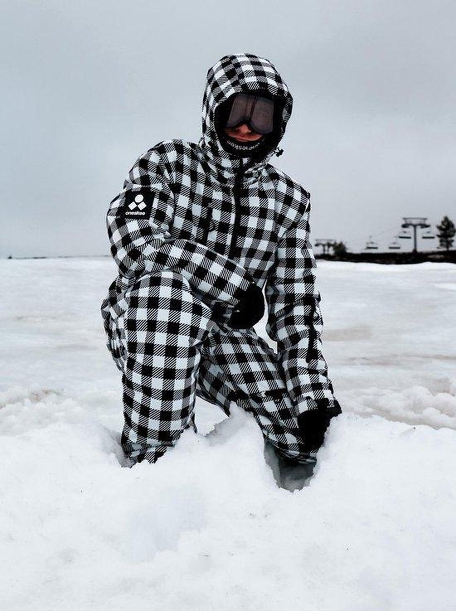 Oneskee original Pro suit Black Plaid- S - Skipak mannen - waterkolom 10
