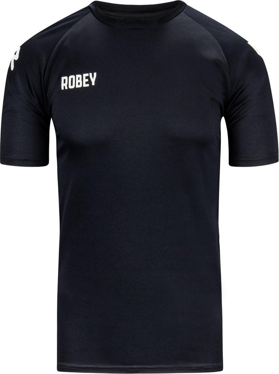 Robey Counter Shirt voetbalshirt korte mouwen (maat 116) - Zwart