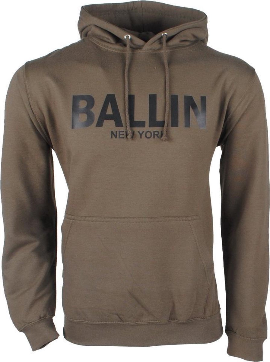 Ballin - Heren Trui - Hoodie - Sweat - Kaki