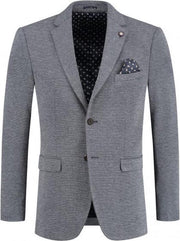 GENTS | Colbert Heren uni grijsblauw 0140 Maat 50