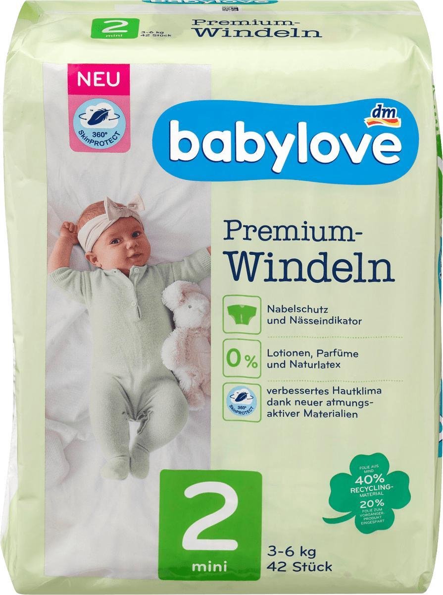 babylove Premium luiers - maat 2 - Mini - 3-6 kg (42 stuks)
