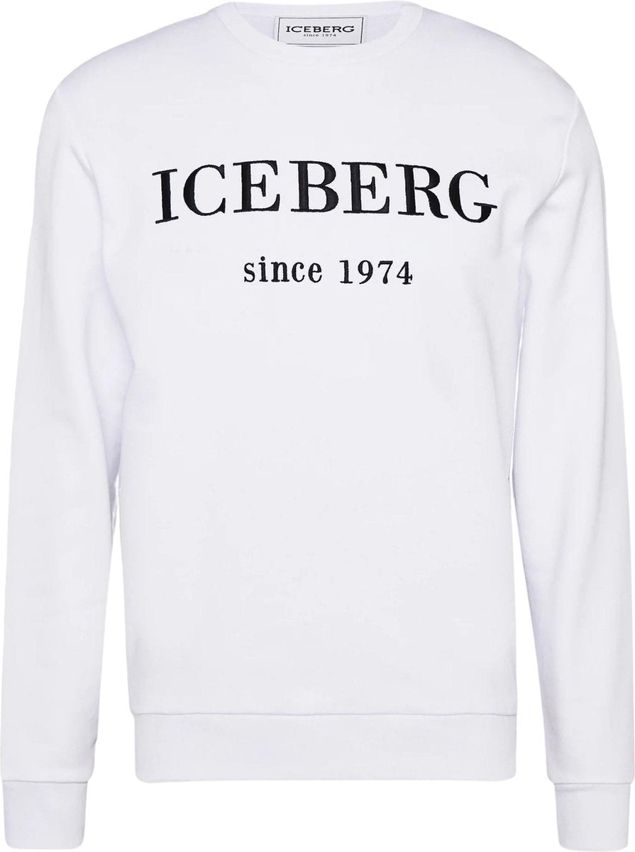 Iceberg 1974 Logo Sweater Wit  heren maat S