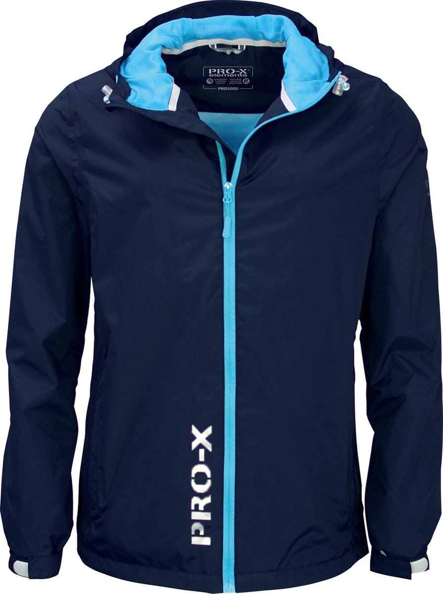 Pro-x Elements Regenjas Flashy Junior Polyamide Navy Maat 140