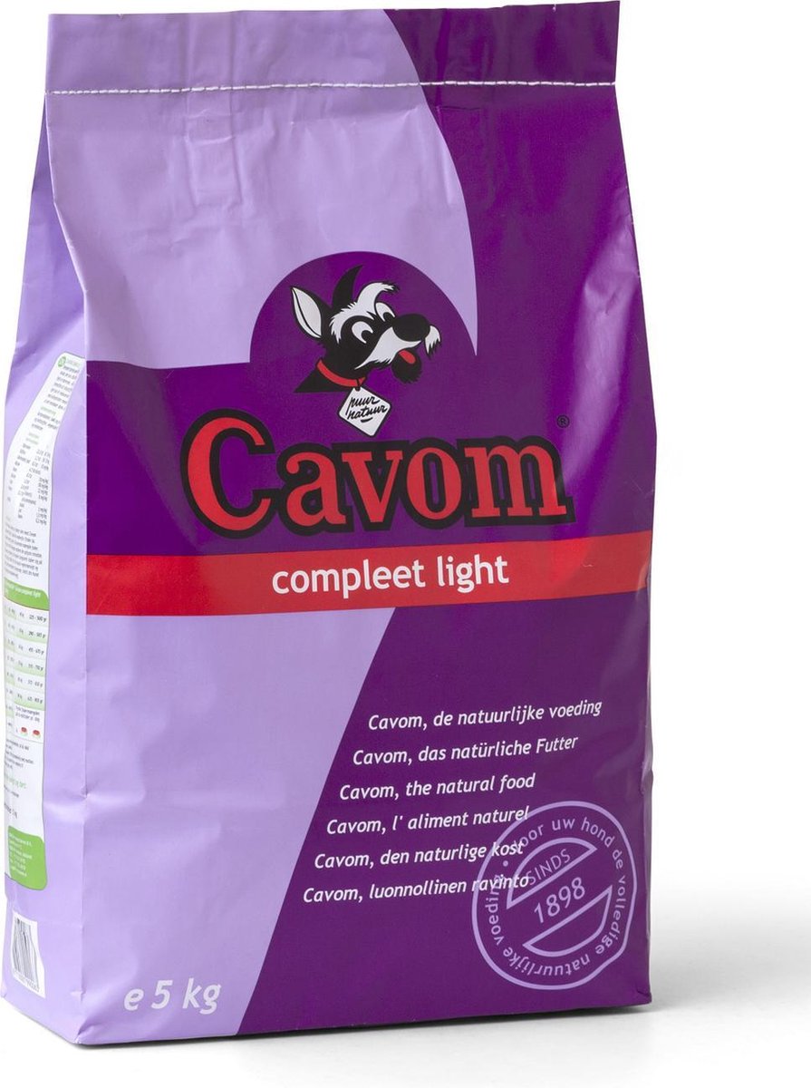 Cavom Compleet Hondenvoer Light - 5 kg