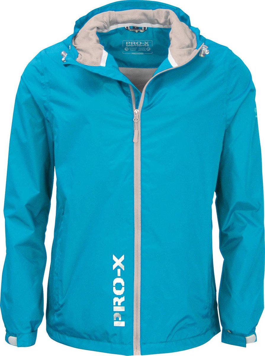 Pro-x Elements Regenjas Flashy Junior Polyamide Turquoise Mt 176