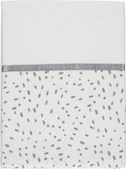 Briljant Wieglaken Minimal Dots Allover Grey<br /> 75 x 100 cm