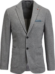 WE Fashion Heren gemêleerde slim fit blazer - Maat S (46)