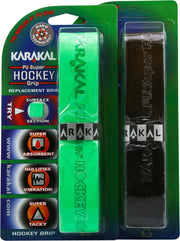 karakal grips - 2 stuks - zwart en felgroen
