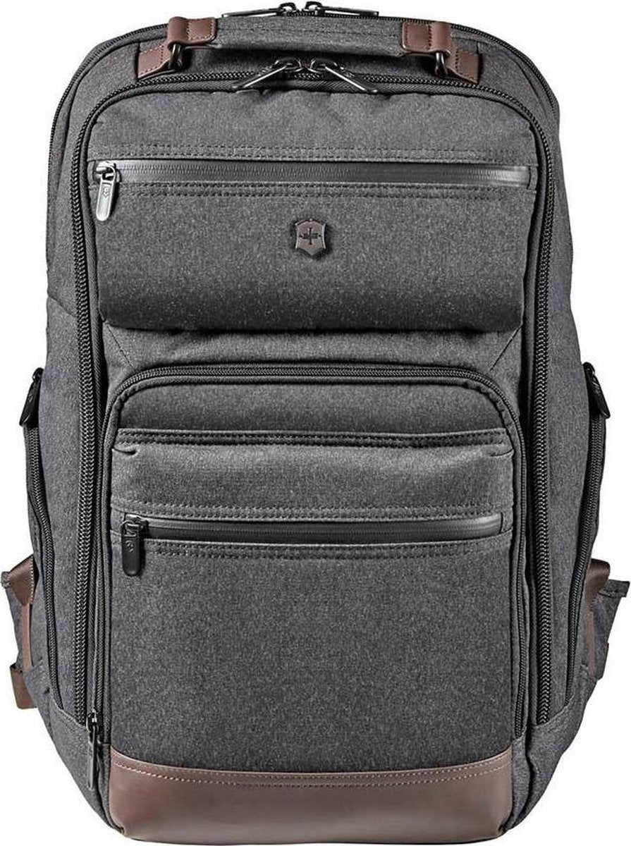 Victorinox Architecture Urban Rath Slim Backpack grey / brown