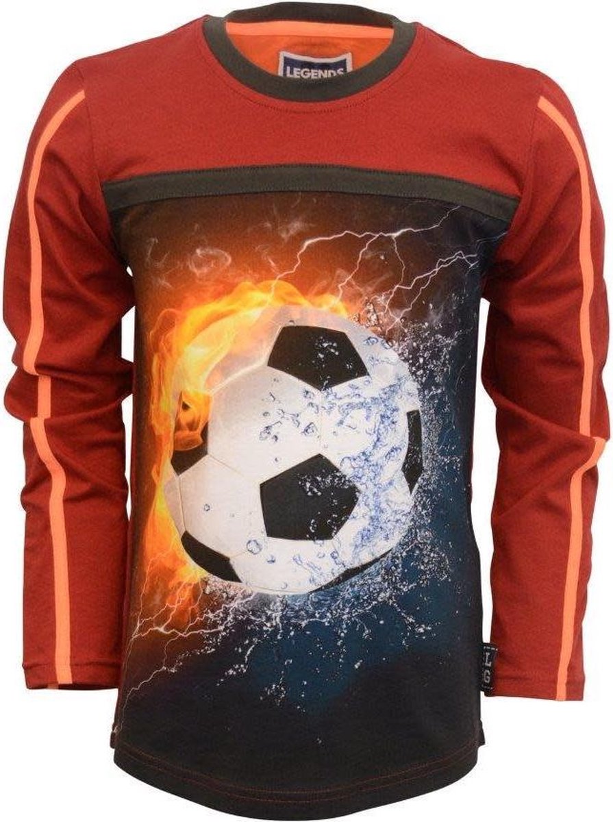 Legends jongens shirt Wybe Tomato Grey
