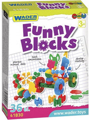 Wader Bouwblokken Funny Blocks 36-delig