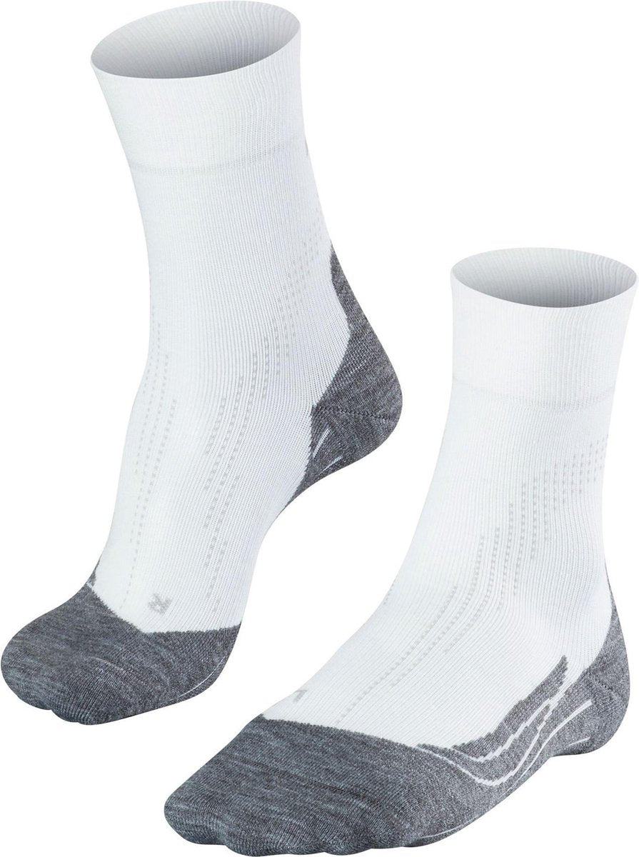 Falke Stabilizing Sportsokken - Maat 35-36 - Unisex - wit/grijs