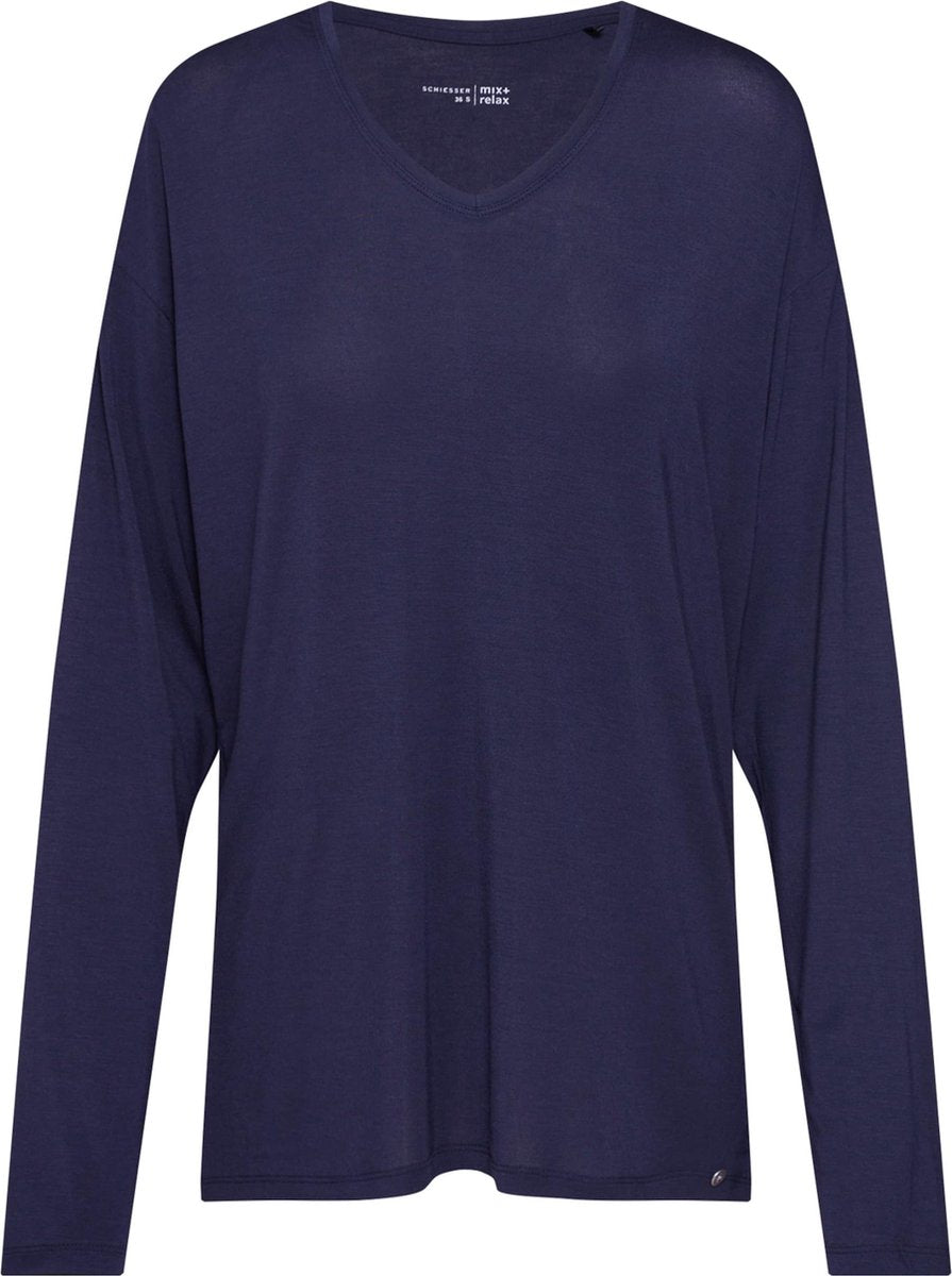 Schiesser slaapshirt Nachtblauw-42 (xl)