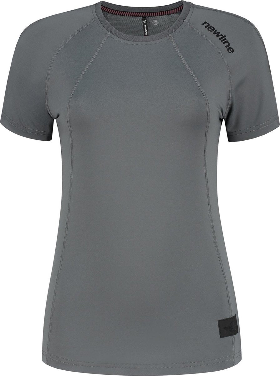 Newline Airflow SS Sportshirt - Maat M  - Vrouwen - Grijs
