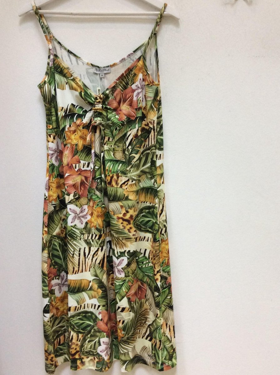 Sophia Perla-Jurk-Groen-Print-Lilian-Maat 42